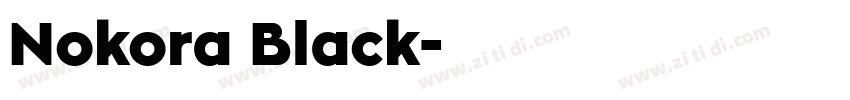 Nokora Black字体转换